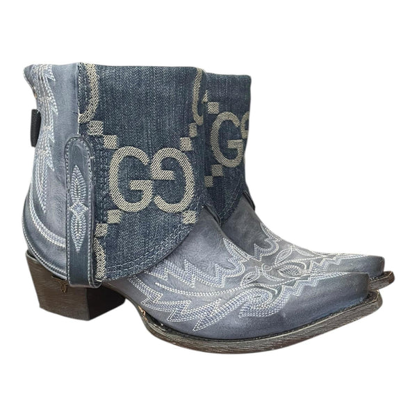 9 Dark Blue & Designer Denim Canty Boots®