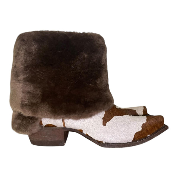 7 Cowhide & Sheared Beaver Fur Canty Boots®