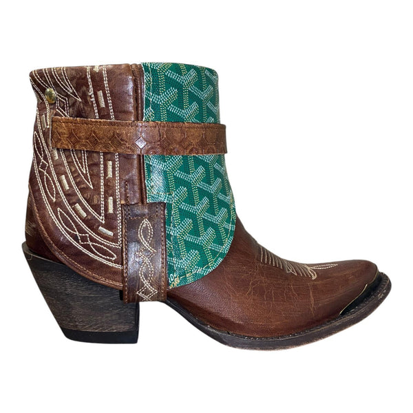 8.5 Embroidered Brown & Designer Canty Boots®