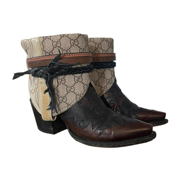 6.5 Two Toned Tooled & Designer Canty Boots®