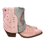 9 Studded Pink & Pastel Wool Canty Boots®