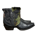 6.5 Black & Camo Hair-on Hide Canty Boots®