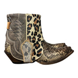 9 Green Exotic & Leopard Hair-on Hide Canty Boots®