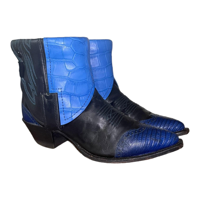 7 Black & Blue Exotic Canty Boots®