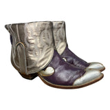 10 Metallic Purple & Silver Canty Boots®