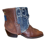 6.5 Brown & Designer Denim Canty Boots®
