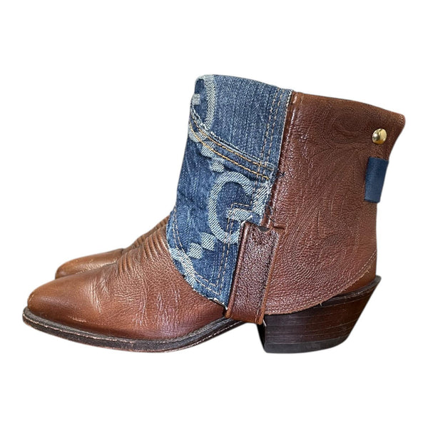 6.5 Brown & Designer Denim Canty Boots®