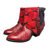 7.5 Black & Red with Horse Print Canty Boots®