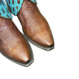 9.5 Brown & Textured Leather Canty Boots®