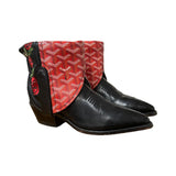 6 Black Embroidered Floral & Designer Canty Boots®