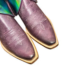 8 Purple & Metallic Leather Canty Boots®