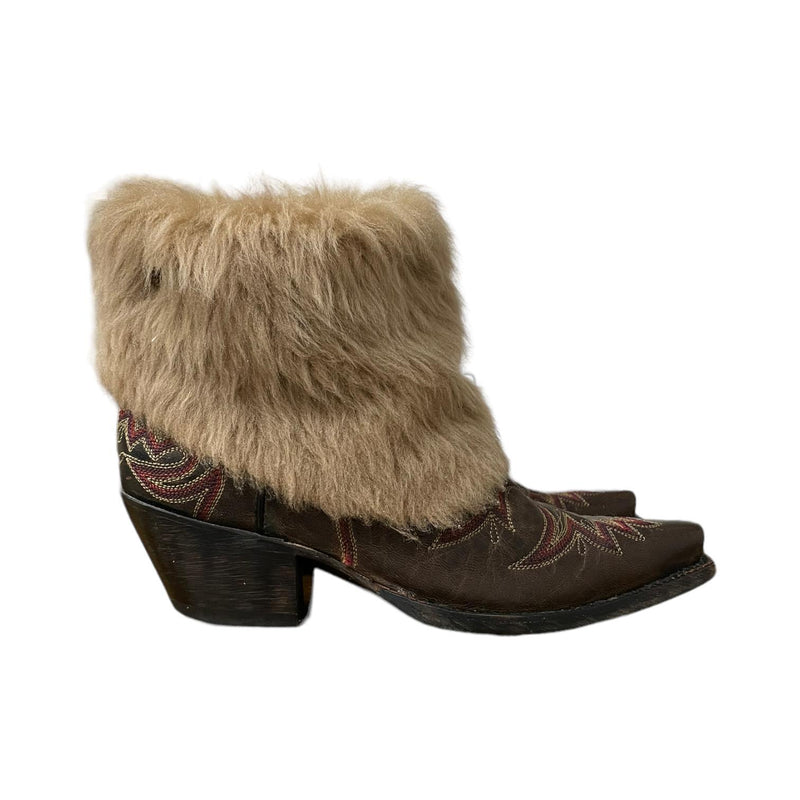 6.5 Brown & Beige Fur Canty Boots®