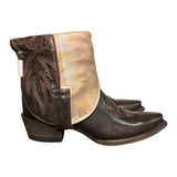 6.5 Brown & Shimmery Leather Canty Boots®