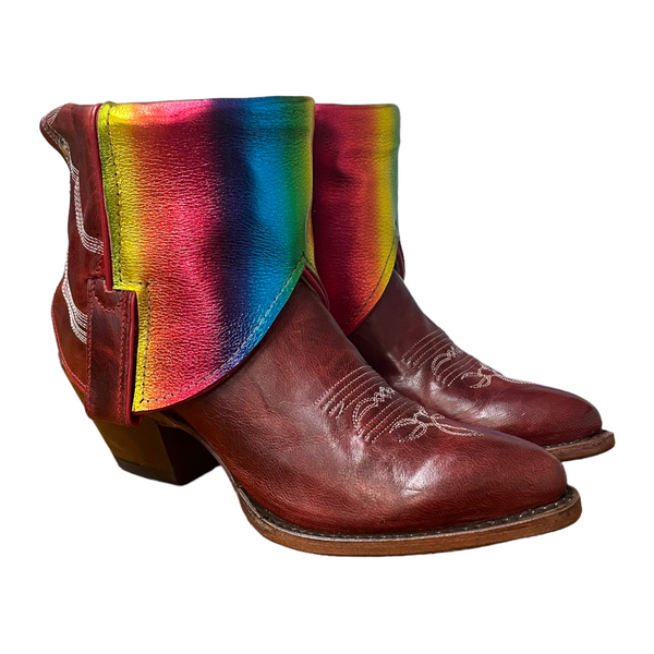 7 Red & Rainbow Canty Boots®