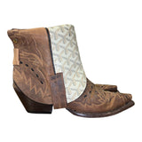 7.5 Embroidered Brown & Designer Canty Boots®