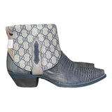 9.5 Exotic Blue & Full Designer Canty Boots®