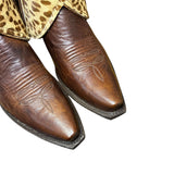 8 Brown & Leopard Hair-on Hide Canty Boots®