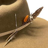 Brown Western Beaver Felt Hat - Size 7 3/8