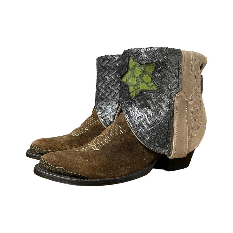 6 Two Toned & Silver Canty Boots®