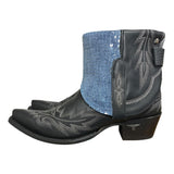 9 Embroidered Black & Denim Canty Boots®