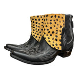 11 Embroidered Black & Spotted Hair-on Hide Canty Boots®