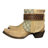 8.5 Embroidered Tan & Designer Canty Boots®