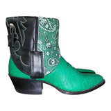 5 Bright Green & Bandana Print Canty Boots®