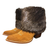 7.5 Cognac Rough Out & Beaver Fur Canty Boots®