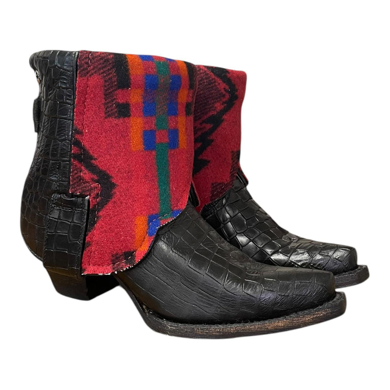 6 Embossed Crocodile & Wool Canty Boots®