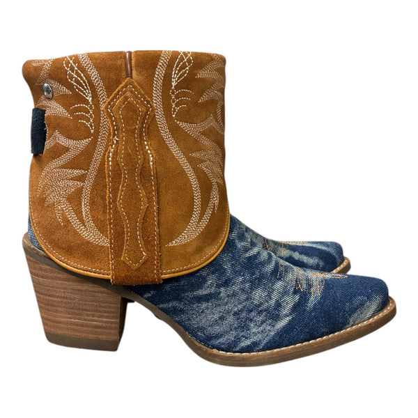 8 Denim Textile & Rough Out Canty Boots®
