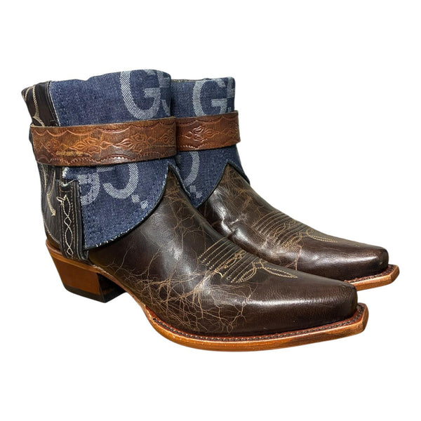 9.5 Brown & Designer Denim Canty Boots®