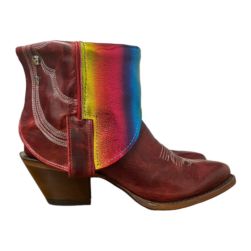 7 Red & Rainbow Canty Boots®