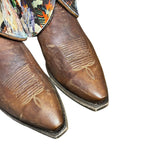 11 Brown & Butterfly Printed Hair-on Hide Canty Boots®