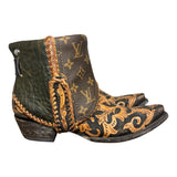 9.5 Tooled & Green with Designer Canty Boots®