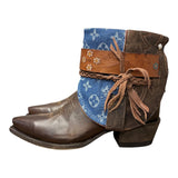 7.5 Brown & Designer Denim Canty Boots®