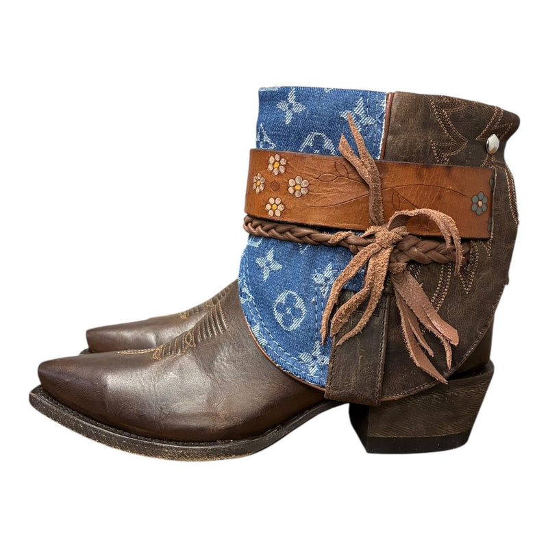 7.5 Brown & Designer Denim Canty Boots®