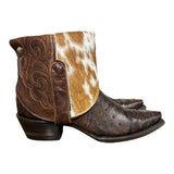 7 Brown Exotic & Cowhide Canty Boots®