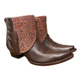 9 Brown & Pink Leopard Canty Boots®