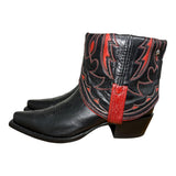 6.5 Tooled Black & Red Canty Boots®