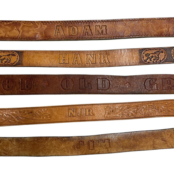Vintage Name Belts