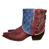 10.5 Red & Designer Denim Canty Boots®