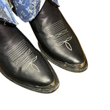 9 Black & Layered Designer Denim Canty Boots®