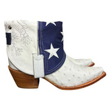 9 Exotic White & American Flag Canty Boots®