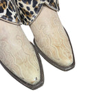 7 Embroidered Tan & Leopard Hair-on Hide Canty Boots®