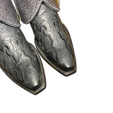 8.5 Embroidered Black & Leopard Canty Boots®