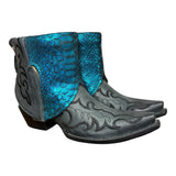 7.5 Embroidered Black & Metallic Canty Boots®