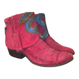 5.5 Red Rough Out Canty Boots®