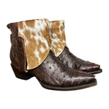 7 Brown Exotic & Cowhide Canty Boots®