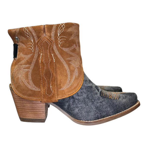 8.5 Denim Textile & Rough Out Canty Boots®
