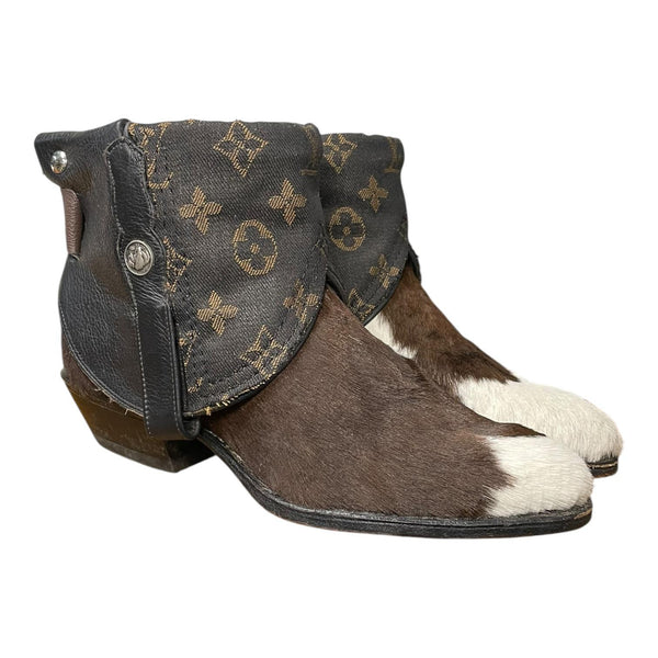 7 Cowhide & Designer Denim Canty Boots®